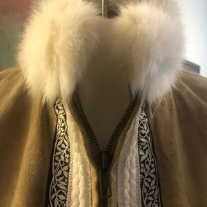 Overland sheepskin jacket with fur
